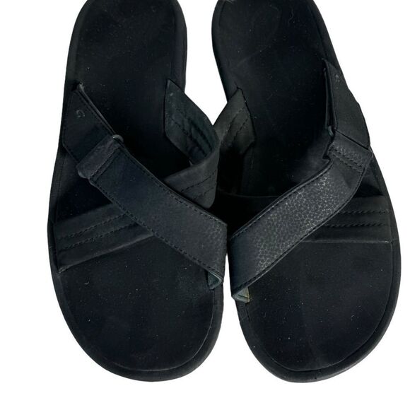 OluKai Ohana Black Crossover Slides Sz 11 - Picture 1 of 6